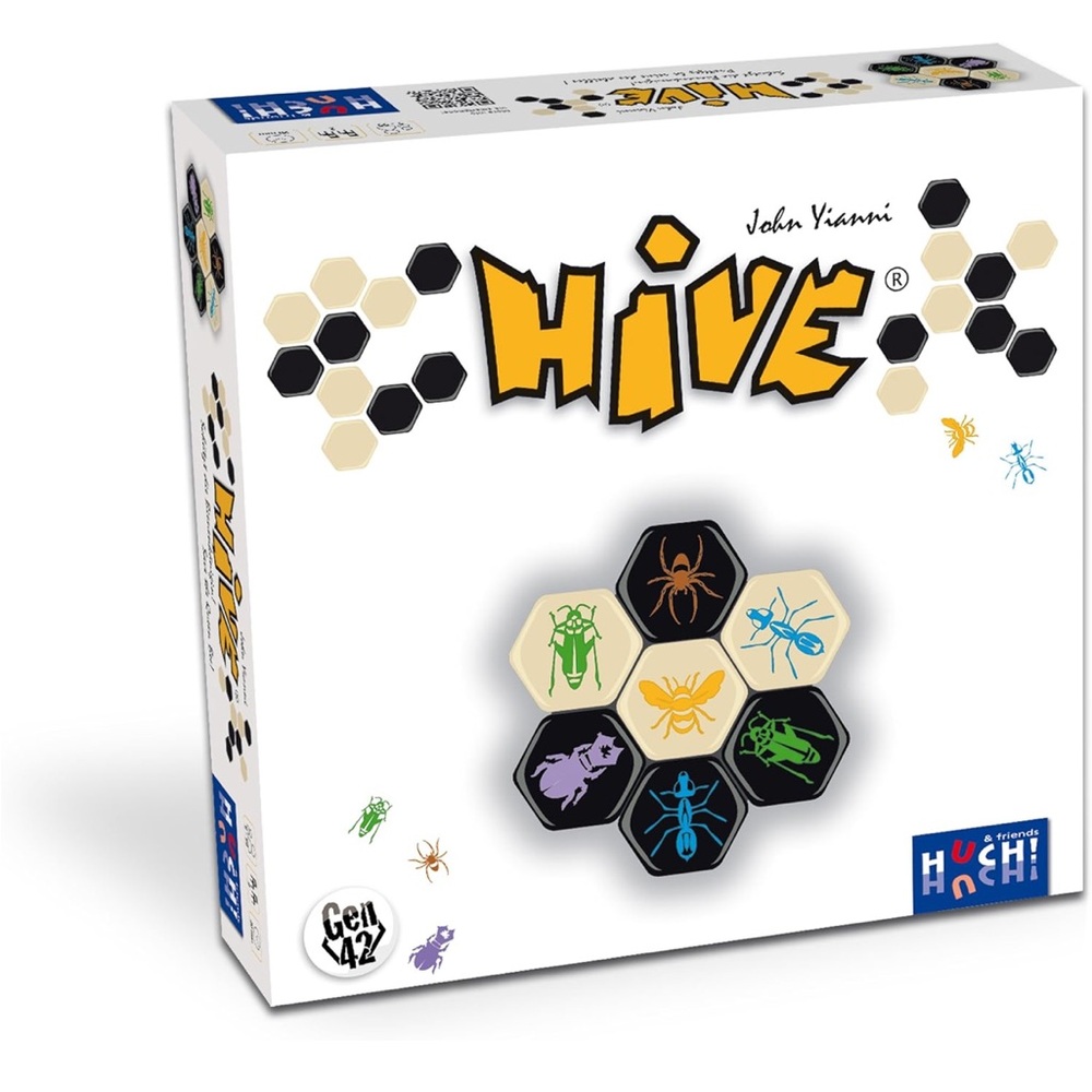 Black and White Hive Strategy Board Game